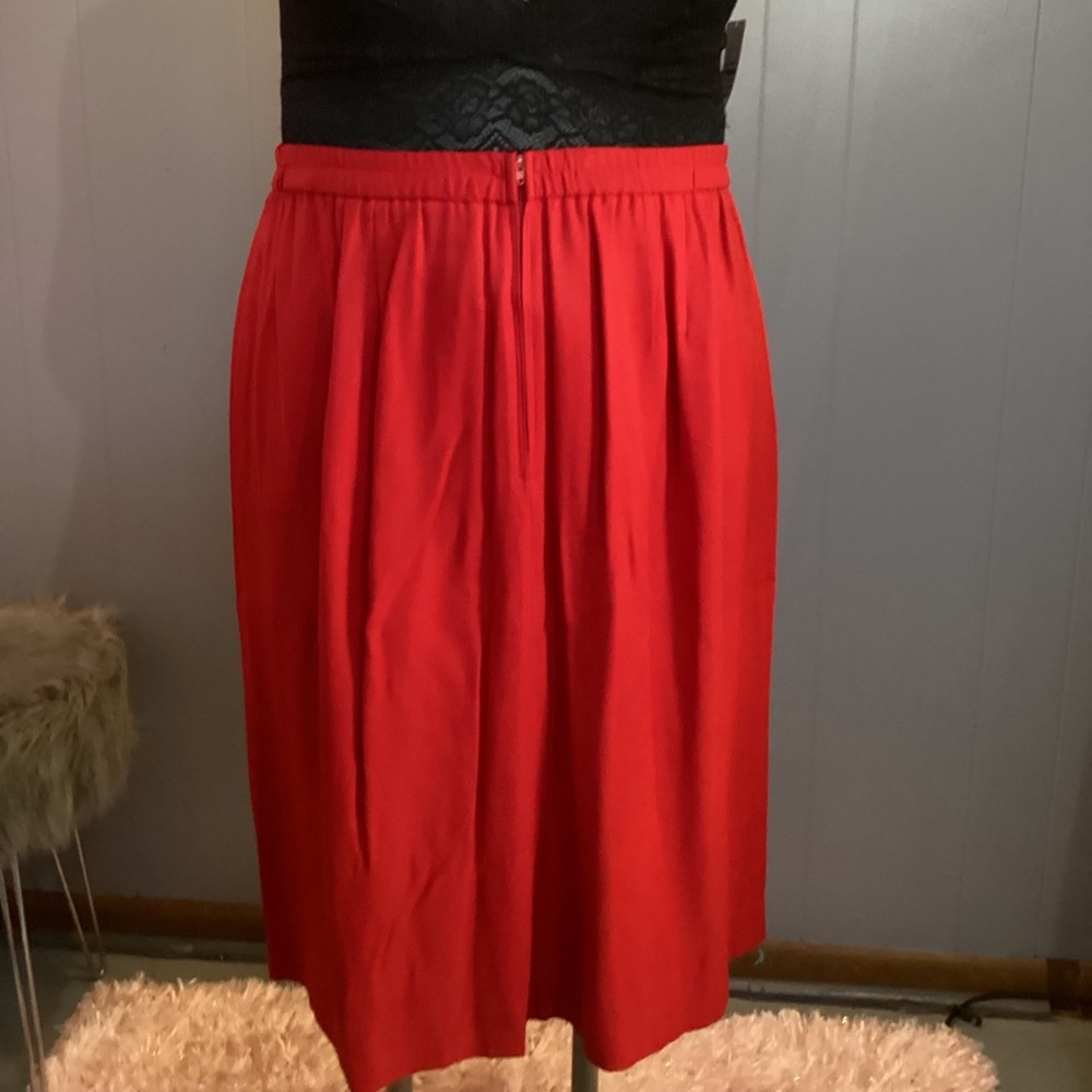 Red Pencil Skirt